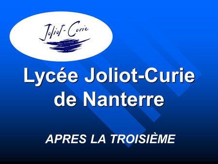 Lycée Joliot-Curie de Nanterre