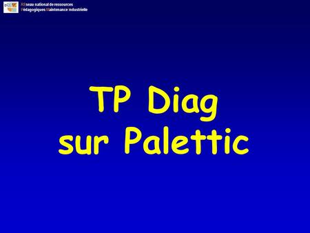 TP Diag sur Palettic.