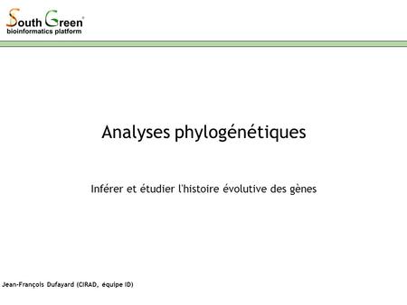 Analyses phylogénétiques