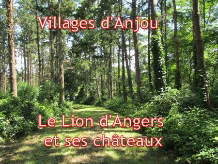 Villages d'Anjou Le Lion d'Angers et ses châteaux.