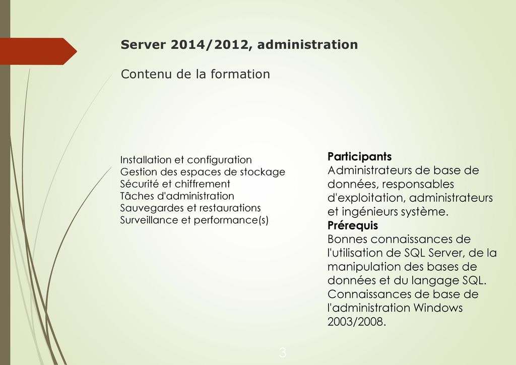 sql server administration