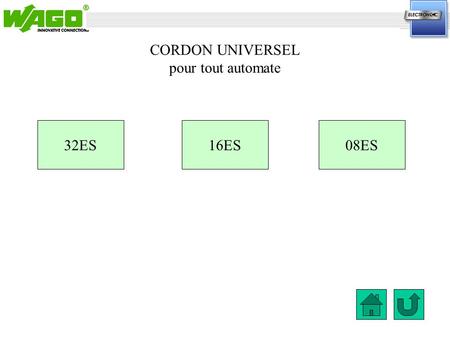 CORDON UNIVERSEL pour tout automate 32ES08ES16ES.