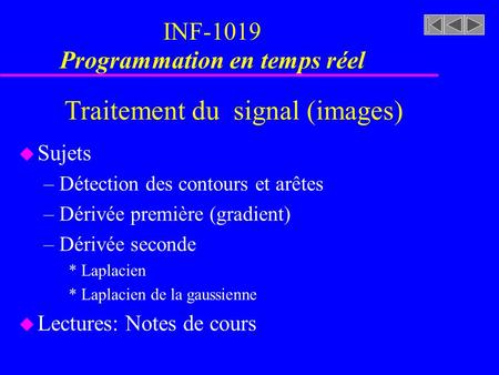 INF-1019 Programmation en temps réel