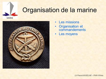 Organisation de la marine