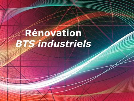 Rénovation BTS industriels