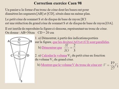 Correction exercice Caen 98