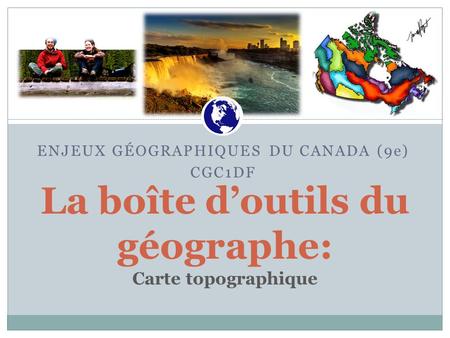 La boîte d’outils du géographe: Carte topographique