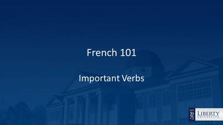 French 101 Important Verbs. The most important French verbs – avoir (to have), être (to be), and faire (to do/make) They are used in some of the ways.