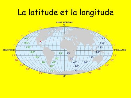 La latitude et la longitude