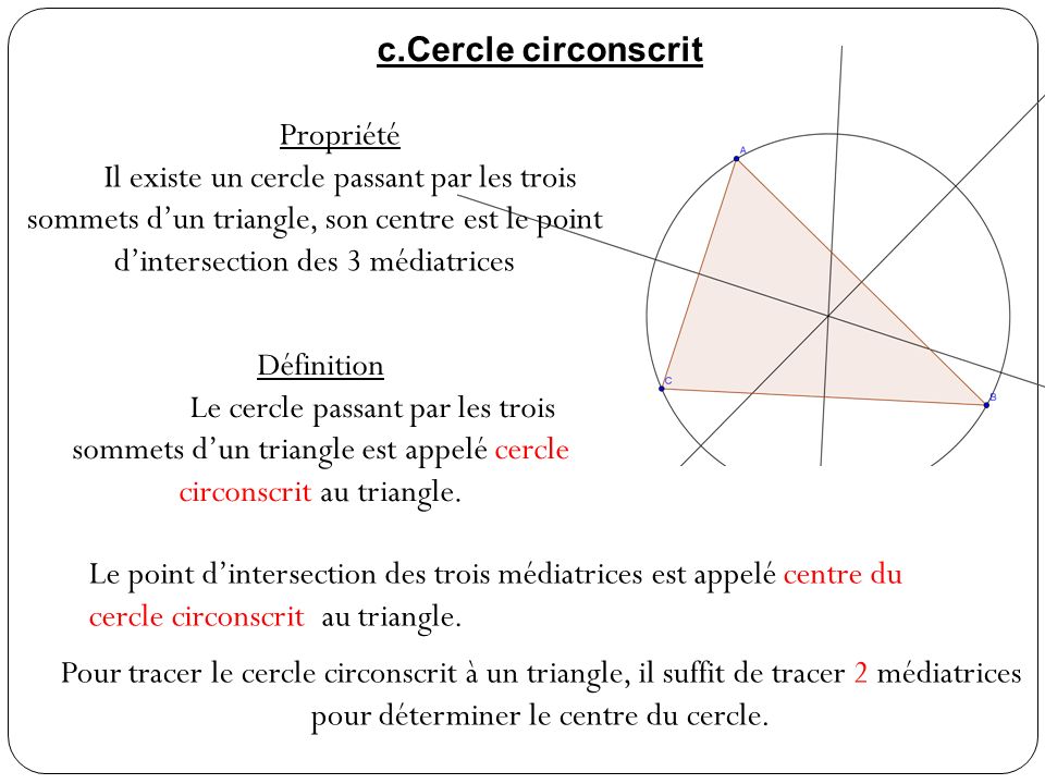 Comment Calculer Le Rayon D Un Cercle Circonscrit