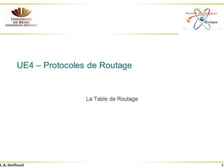 UE4 – Protocoles de Routage