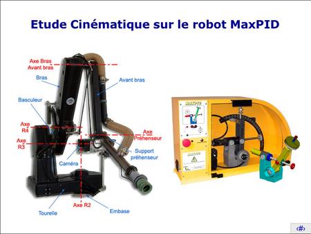 Etude Cinématique sur le robot MaxPID