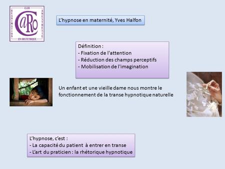 L’hypnose en maternité, Yves Halfon