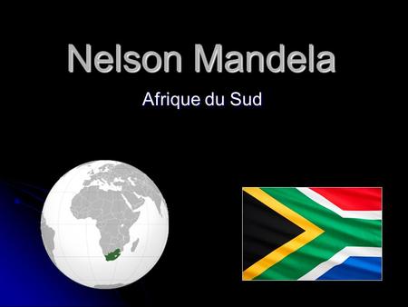 Nelson Mandela Afrique du Sud.