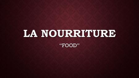 LA NOURRITURE “FOOD”. UNE ORANGE DU FROMAGE DU THÉ.