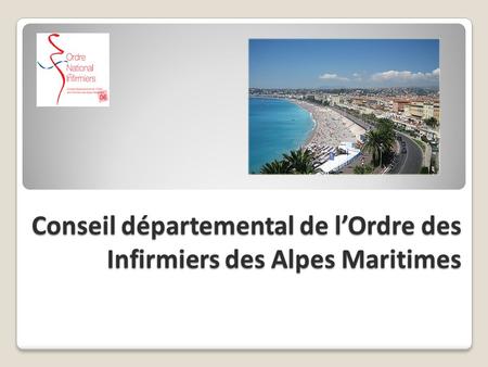 Conseil départemental de l’Ordre des Infirmiers des Alpes Maritimes