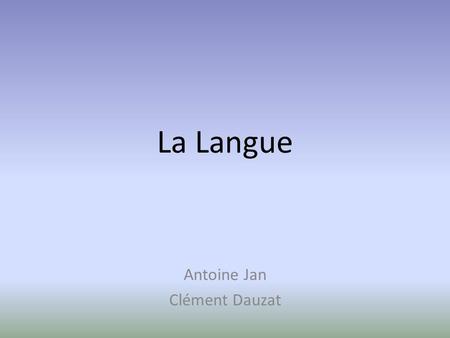 Antoine Jan Clément Dauzat