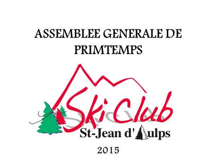 ASSEMBLEE GENERALE DE PRIMTEMPS 2015. BILAN SPORTIF U8 Pré-Club U10 Microbes U12 Poussins U14 Benjamins U16 Minimes U18 Formation.