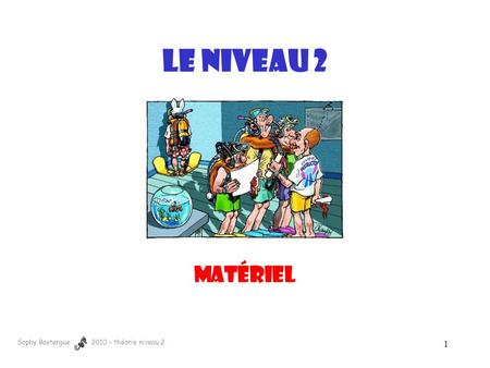 LE NIVEAU 2 INTRODU Matériel Sophy Bastergue 2010 – théorie niveau 2.