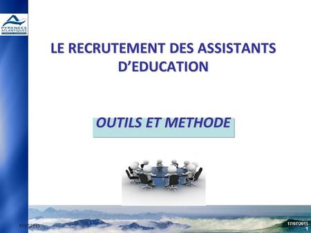 LE RECRUTEMENT DES ASSISTANTS D’EDUCATION OUTILS ET METHODE
