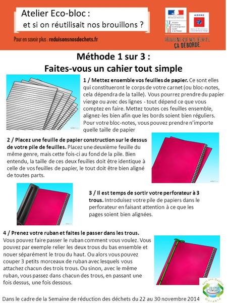 Méthode 1 sur 3 : Faites-vous un cahier tout simple