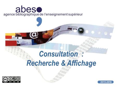 abes Consultation : Recherche & Affichage