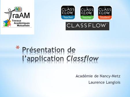 Présentation de l’application Classflow