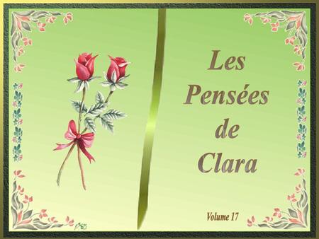 Les Pensées de Clara Volume 17.