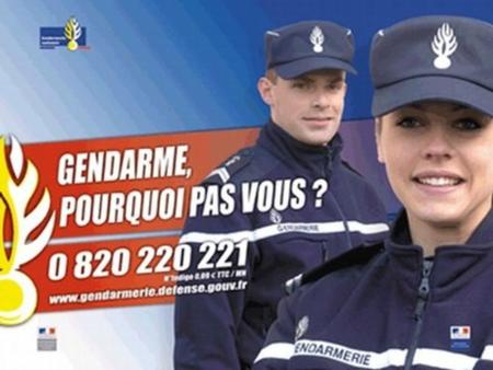La gendarmerie recrute ....