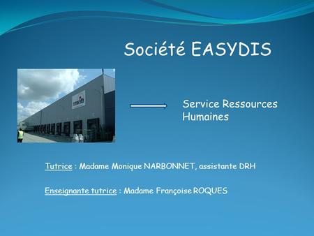 Société EASYDIS Service Ressources Humaines