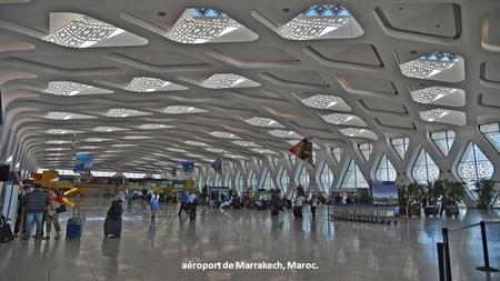 aéroport de Marrakech, Maroc.