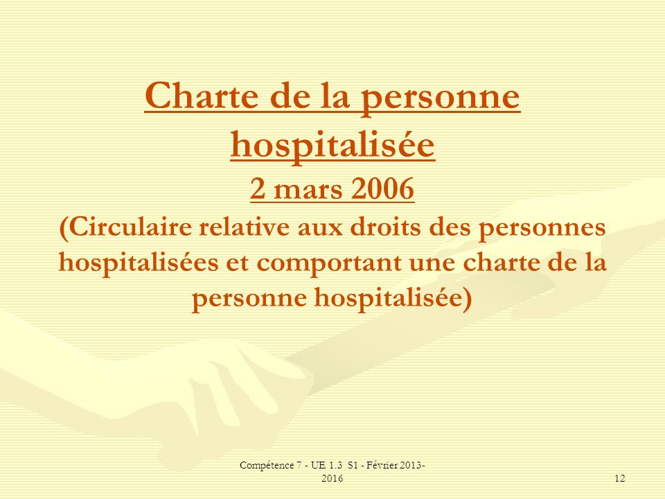 charte de la personne hospitalis u00e9e
