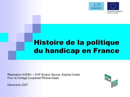 Histoire de la politique du handicap en France