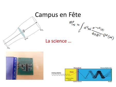 Campus en Fête La science ….