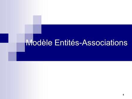 Modèle Entités-Associations