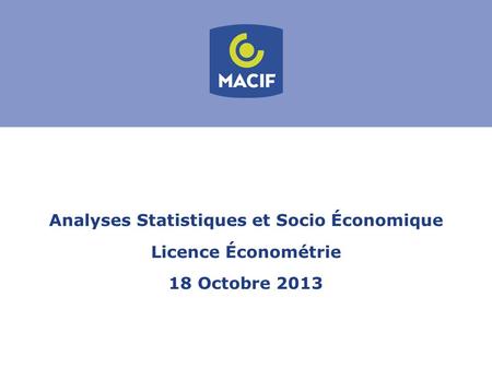 Analyses Statistiques et Socio Économique