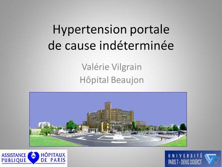 Hypertension portale de cause indéterminée