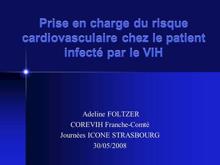 Adeline FOLTZER COREVIH Franche-Comté Journées ICONE STRASBOURG