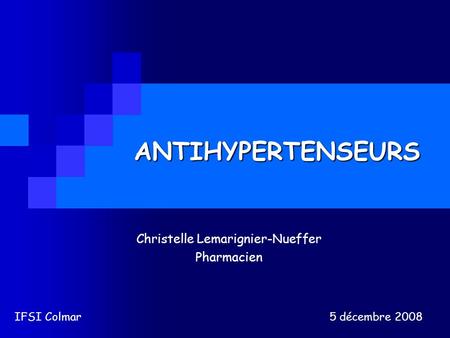 Christelle Lemarignier-Nueffer Pharmacien