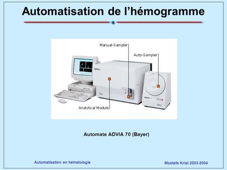 Automatisation de l’hémogramme