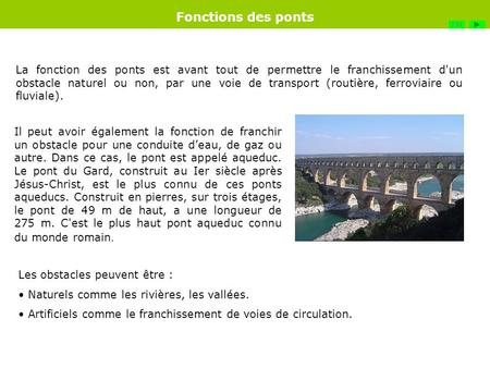 Fonctions des ponts FIN