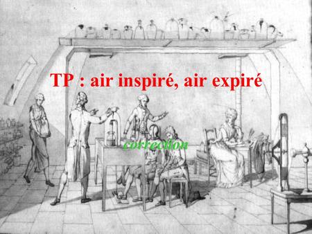 TP : air inspiré, air expiré