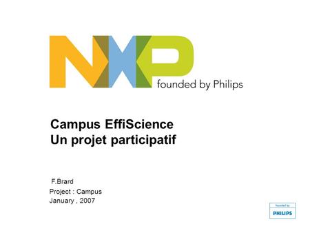 Campus EffiScience Un projet participatif