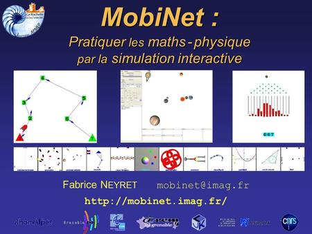 MobiNet : Pratiquer les maths - physique par la simulation interactive