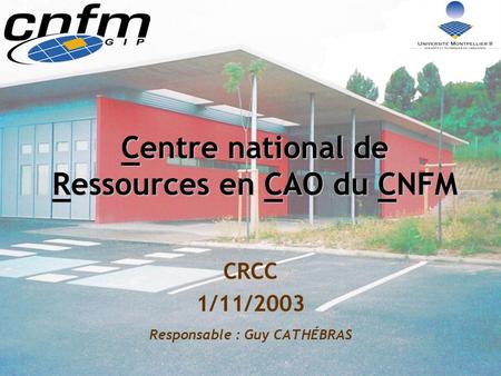 Centre national de Ressources en CAO du CNFM