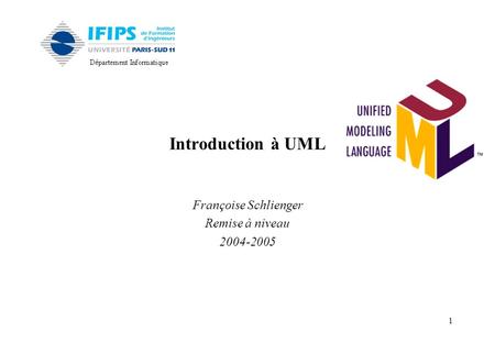 FIIFO - RN - UML Françoise Schlienger Remise à niveau