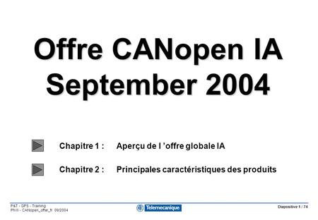 Offre CANopen IA September 2004