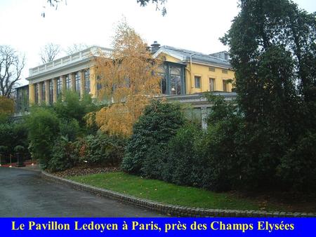 Le Pavillon Ledoyen à Paris, près des Champs Elysées