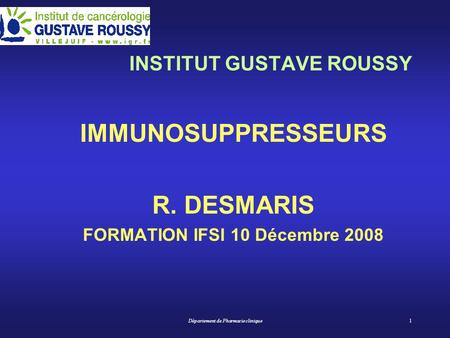 FORMATION IFSI 10 Décembre 2008