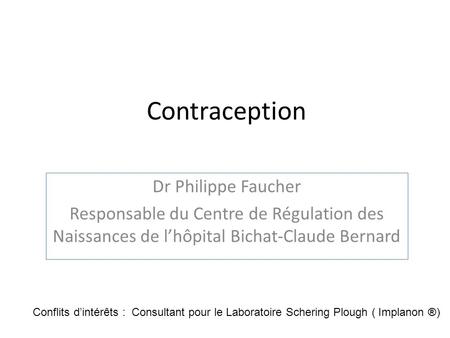Contraception Dr Philippe Faucher